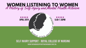 Past Event: Women Listening to Women: A History of Self-Injury & Mental Health Activism